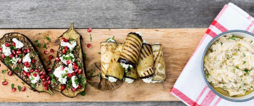 GERÖSTETE AUBERGINEN oder GEGRILLT AUBERGINENROLLEN