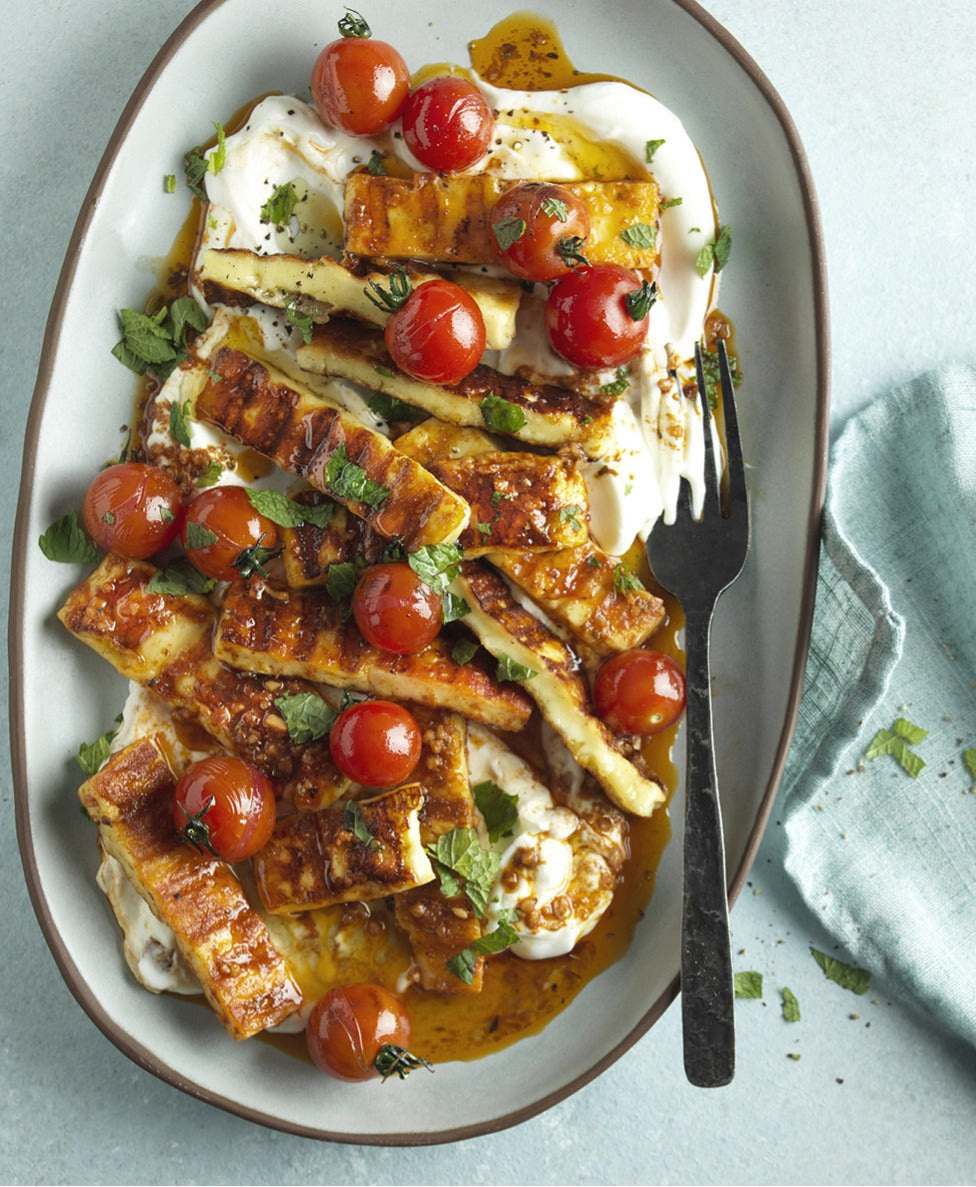 MARINIERTE HALLOUMI-STREIFEN