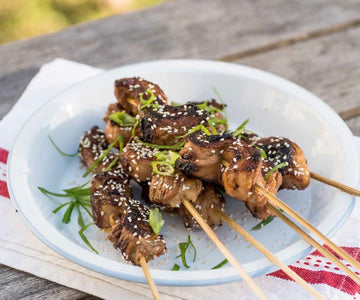SCHWEINEBAUCH-KEBABS