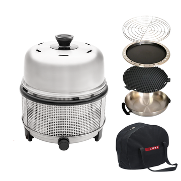 COBB® Premier + Gas Deluxe 30 mbar für Gas Außensteckdose Starterpaket